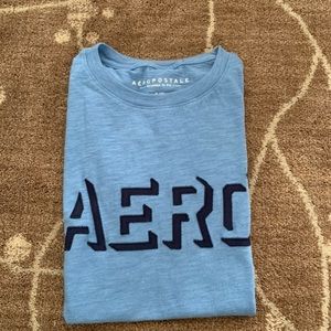 Blue fitted t-shirt